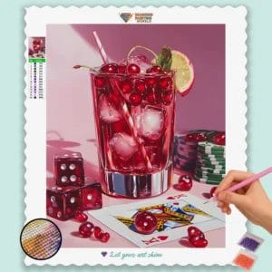 Sommer-Mocktails und Spielkarten