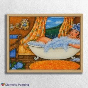 Dame in Badewanne