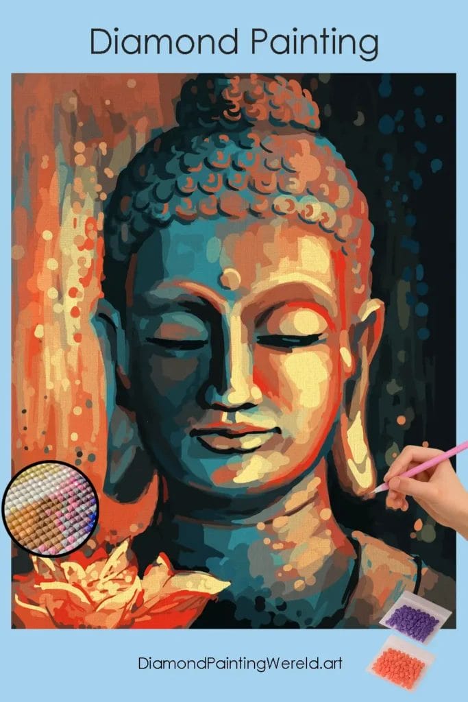 Boeddha en Sereniteit 1 Diamond Painting Wereld 539925 40x50 pin diamond painting paintingscart DIY diamond Painting Wereld