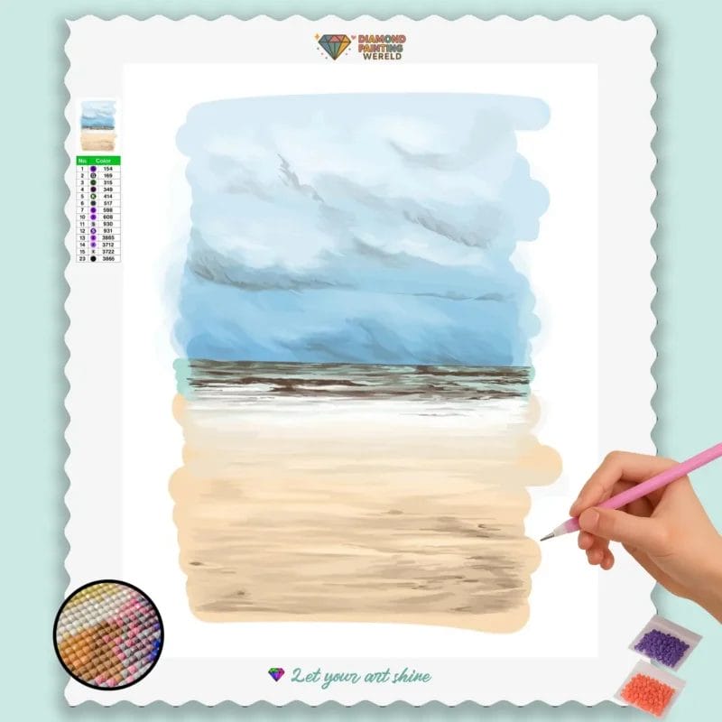 Strandparadies: Blauer Himmel und Sand