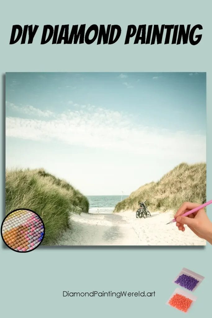 Pad naar het Strand 1 Diamond Painting Wereld 562449 pin diamond painting paintingscart DIY diamond Painting Wereld