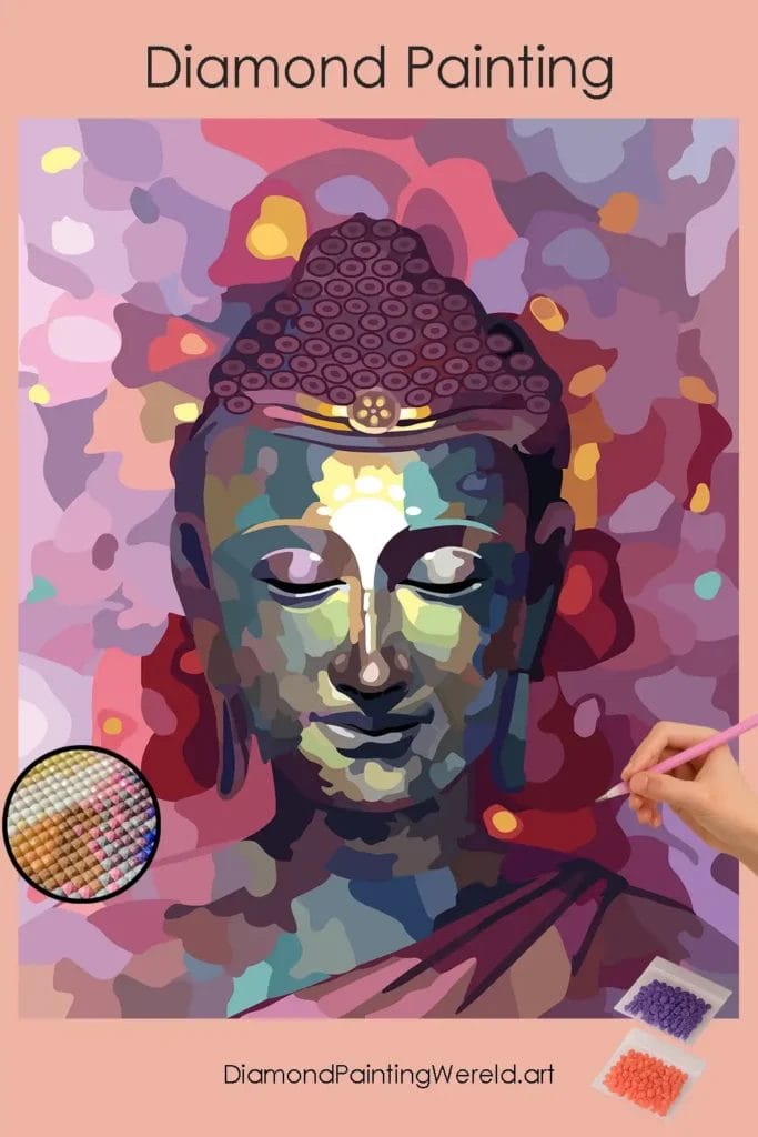 De Boeddha – Rust & Spiritualiteit 1 Diamond Painting Wereld 562477 pin diamond painting paintingscart DIY diamond Painting Wereld