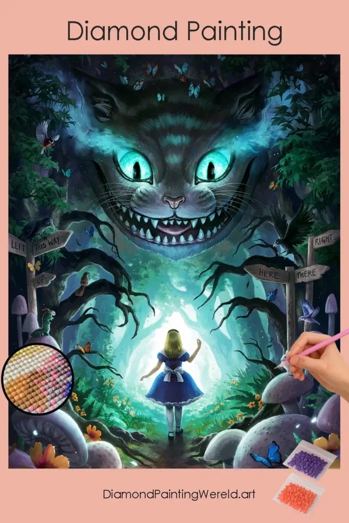 Alice in Spookachtig Wonderland 1 Diamond Painting Wereld 562518 pin diamond painting paintingscart DIY diamond Painting Wereld