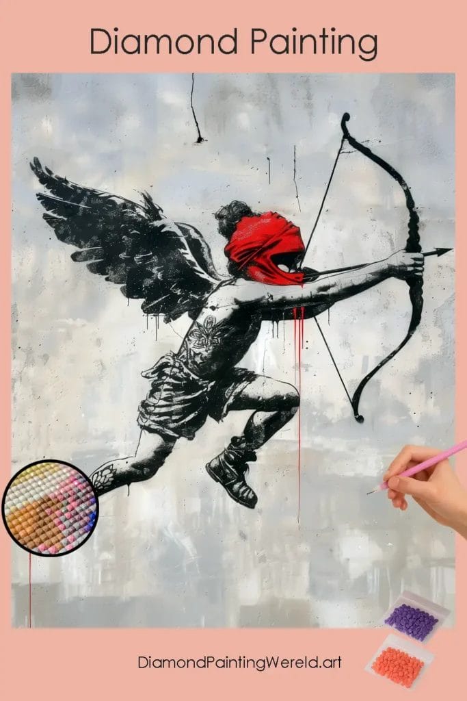 Engel met een Boog 1 Diamond Painting Wereld Angel with a Bow