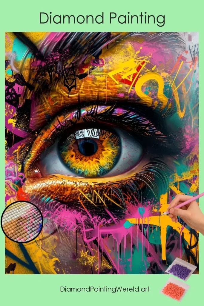 Het Psychedelische Oog 1 Diamond Painting Wereld The psychedelic eye