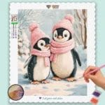 Romantic Penguin Couple