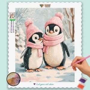 Romantic Penguin Couple