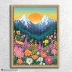 Blumen & Sonnenaufgang Berge