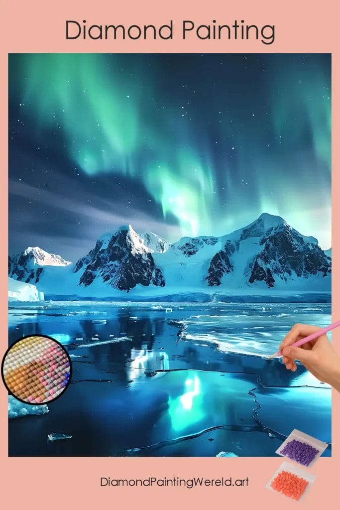 Betoverende Aurora 1 Diamond Painting Wereld Beautiful Aurora