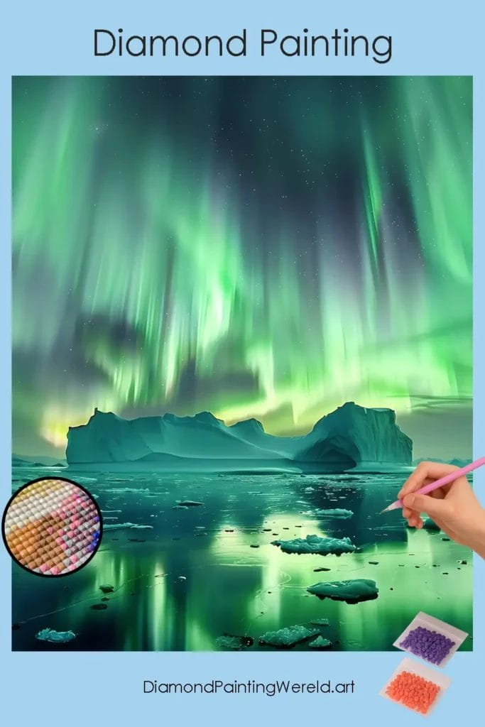 Aurora Borealis – Noorderlicht 1 Diamond Painting Wereld Aurora Northern Lights