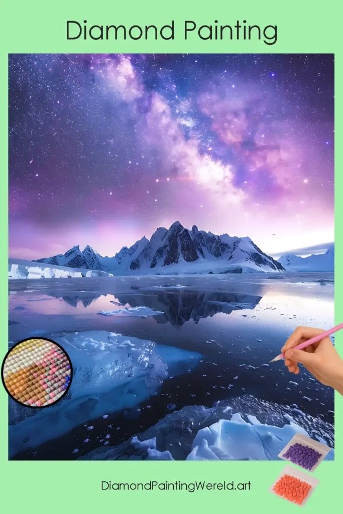 Levendige Aurora 1 Diamond Painting Wereld Vibrant Aurora