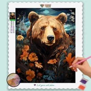 Bear and Flowers