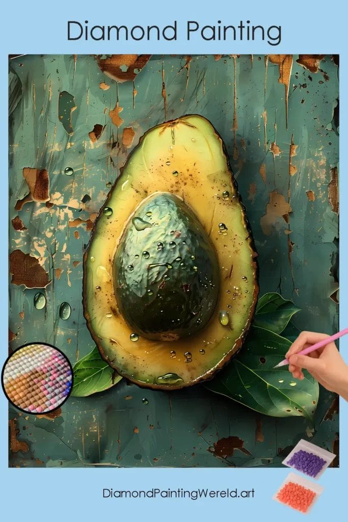 Exotische Avocado 1 Diamond Painting Wereld Exotic Avocado