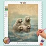 Robbenbaby im Meer