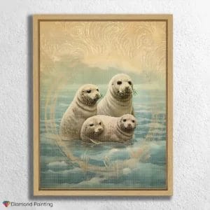Robbenbaby im Meer
