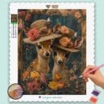 Two Deer with Hat