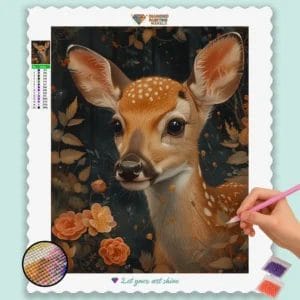 Deer and Flowers