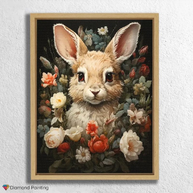 Baby-Häschen & Blumen