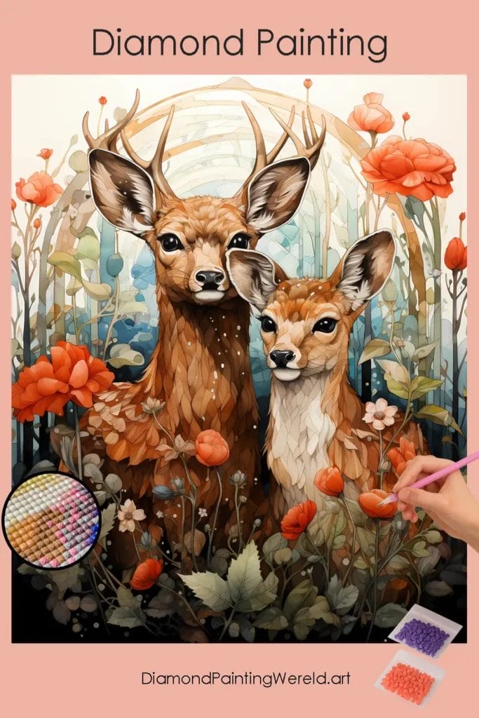 Lief Hertje 1 Diamond Painting Wereld Cute Baby Deer
