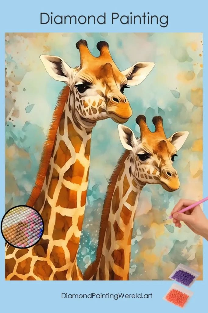 Baby Giraffe 1 Diamond Painting Wereld Baby Guraffe