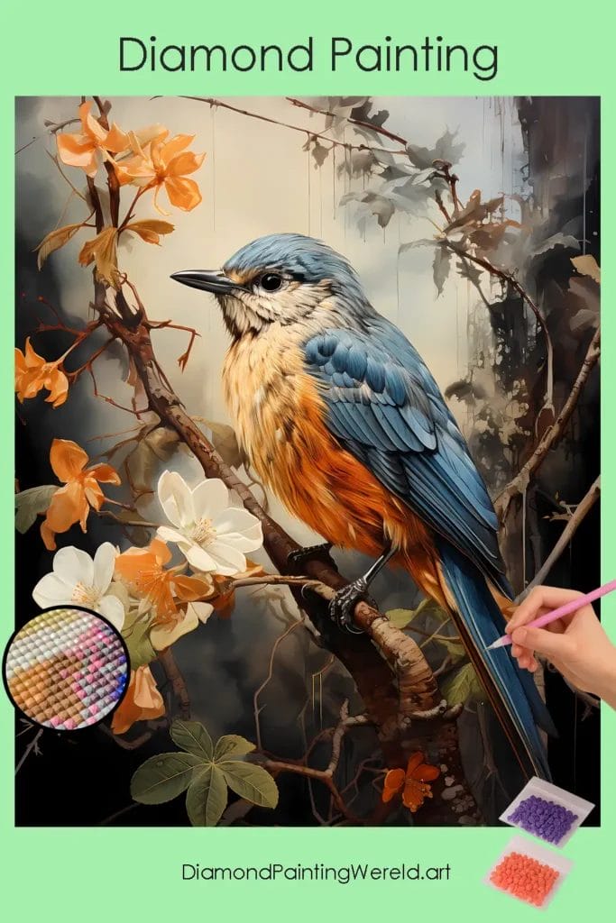 Mussen Kijken Diamond Painting 1 Diamond Painting Wereld Sparrow Watching