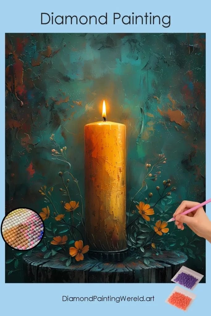 Kaarsen maken 1 Diamond Painting Wereld Candle Making