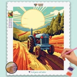 Tractor in a farm