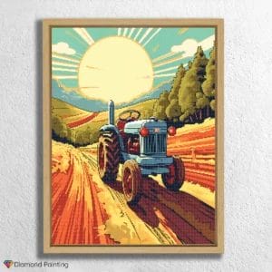 Tractor in a farm