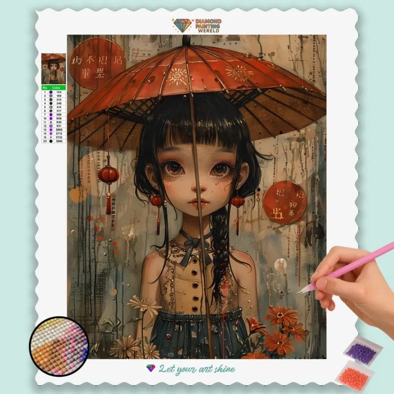 Chibi With Umbrella