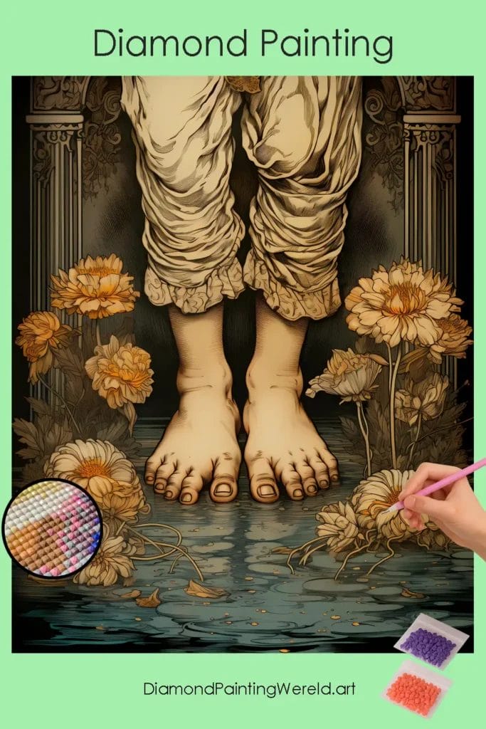 Heilige Voeten – Doop 1 Diamond Painting Wereld Holy Feet Christianity Baptism