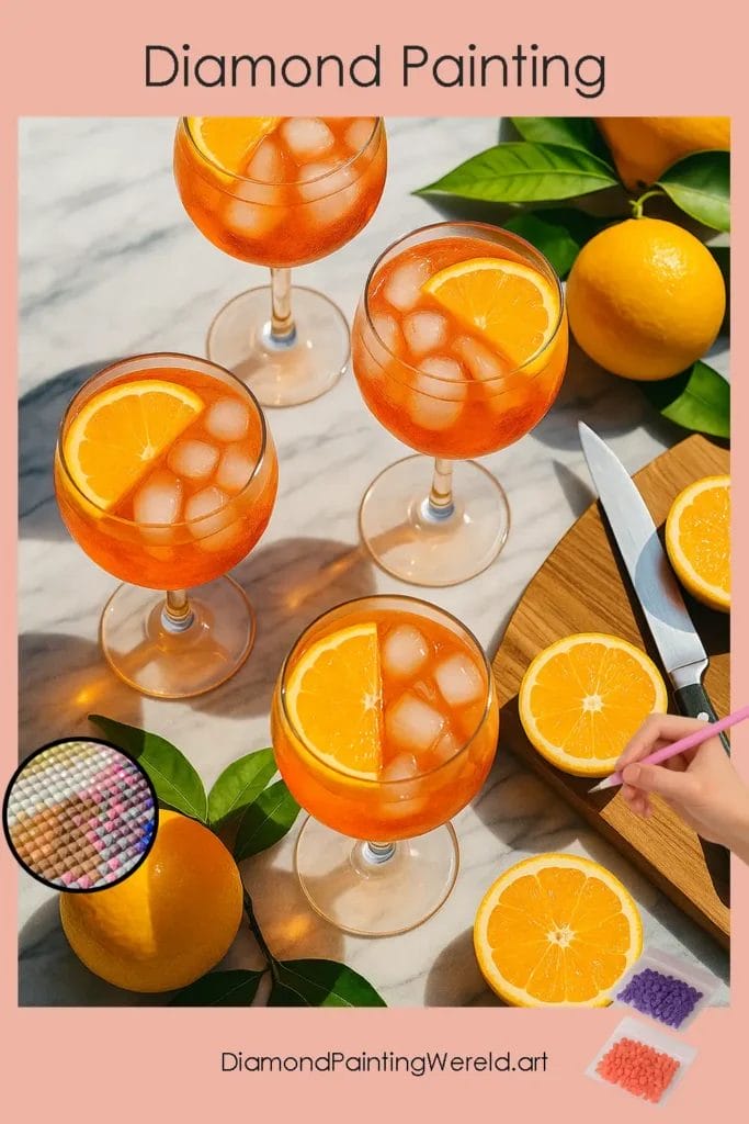 Citrus Cocktails met Verse Sinaasappels 1 Diamond Painting Wereld Citrusy_Cocktails_with_Fresh_Oranges