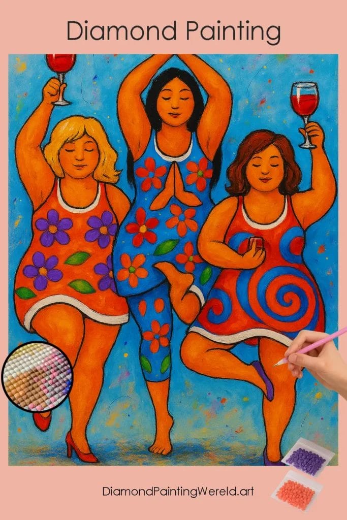 Zoete Curvy Dames Kleurrijk 1 Diamond Painting Wereld Cute_Curvy_Ladies_Colorful