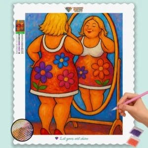 Cute_Curvy_Lady Looking in the mirror