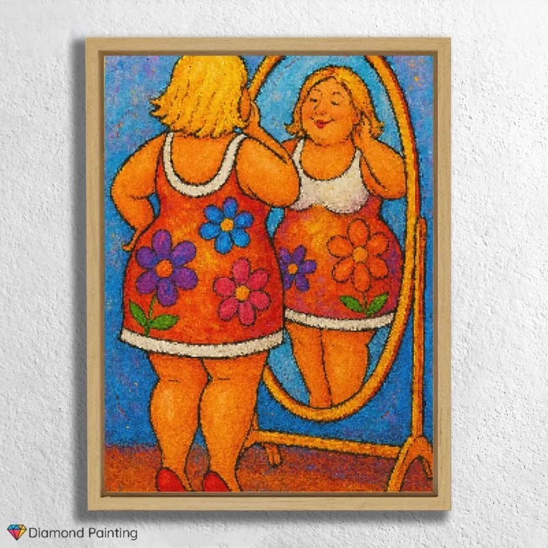 Cute_Curvy_Lady Looking in the mirror