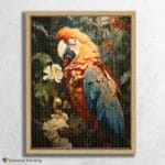 Cute_Jungle_11015_float-diamond-painting-paintingscart Colorful Parrot