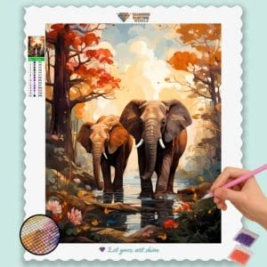 Two Cute Elephants