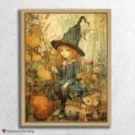 Cute witch with black hat