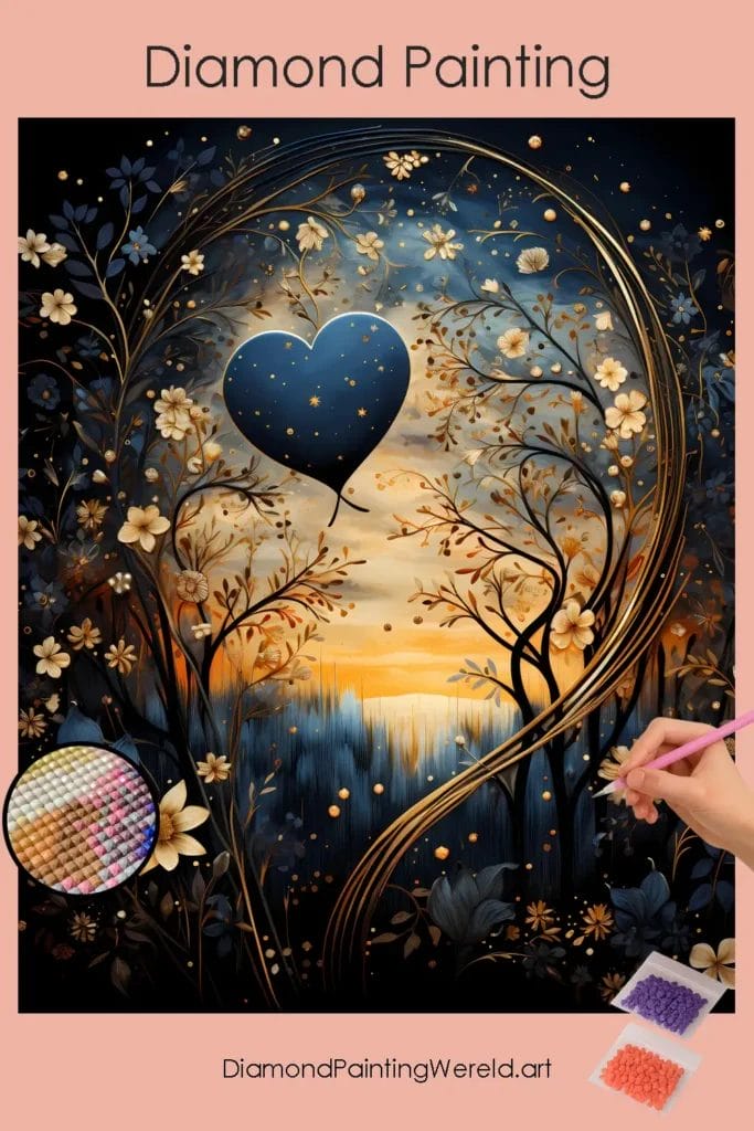 Betoverende Valentijnsdag 1 Diamond Painting Wereld Enchanted Valentines Day