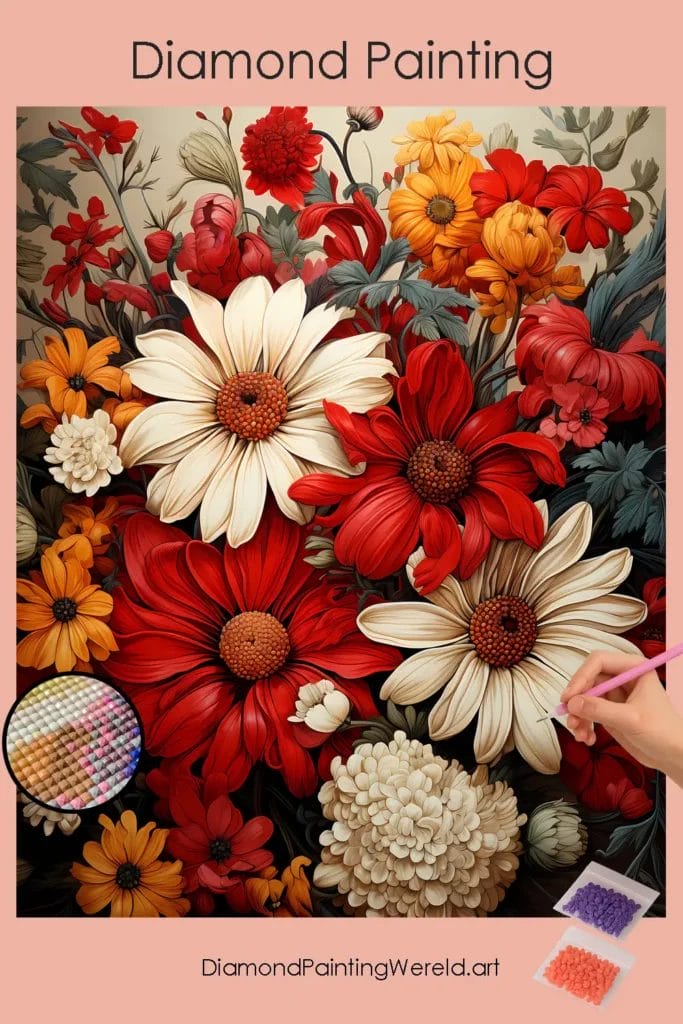 Herfst Bloemenpracht 1 Diamond Painting Wereld Fall Floral Beauty