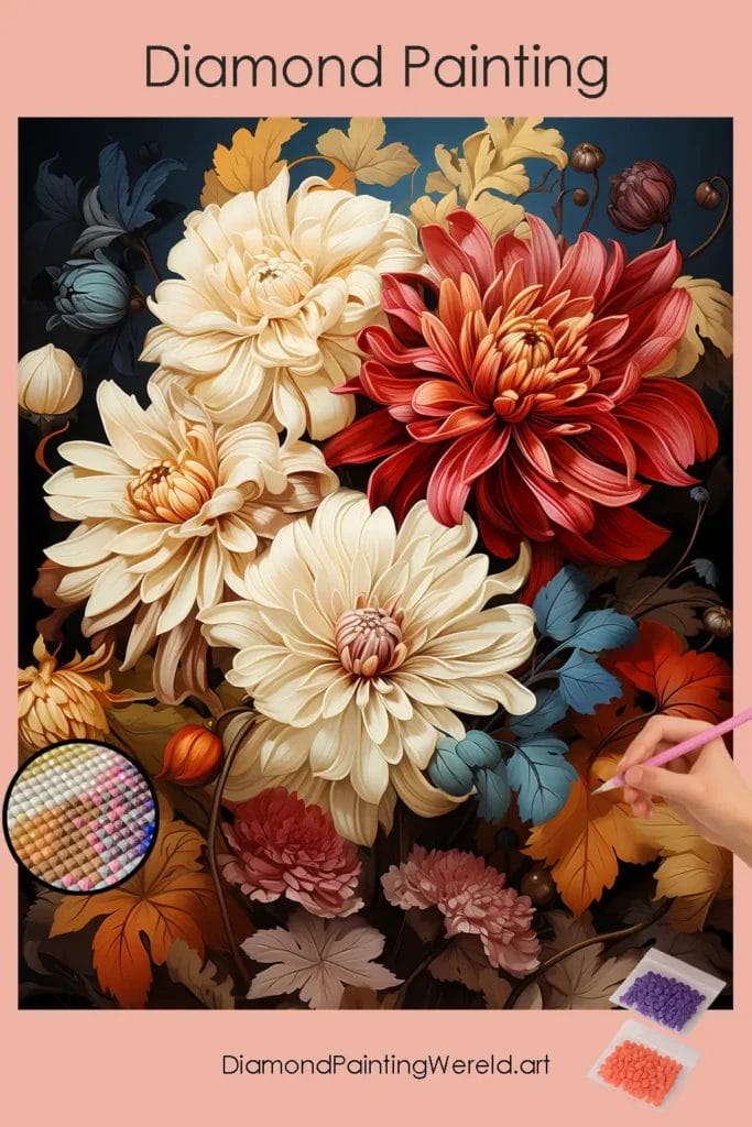 Herfst Bloempracht 1 Diamond Painting Wereld Fall Floral Splendor