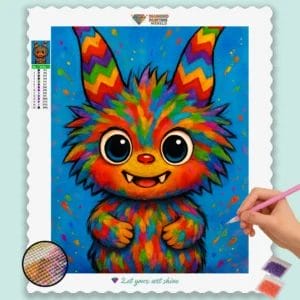 Fantastical_Creature_with_Bright_Horns_ Labubu doll