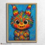 Fantastical_Creature_with_Bright_Horns_ Labubu doll