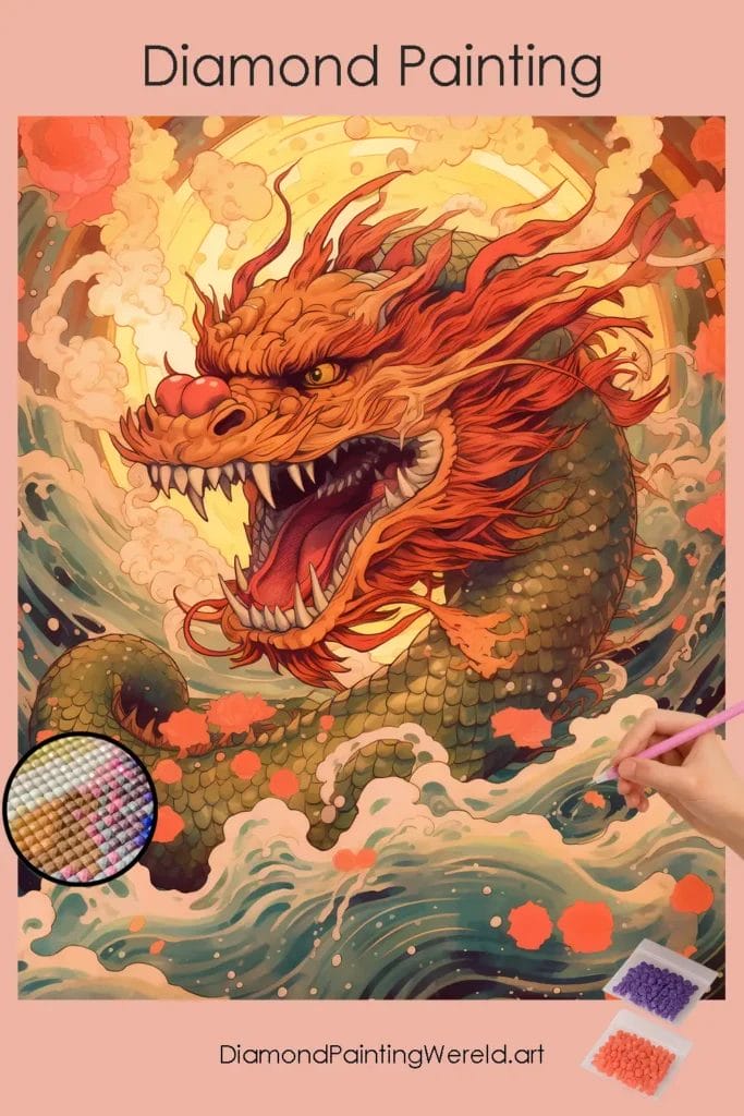 Boze Draak 1 Diamond Painting Wereld Angry Dragon