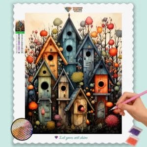 Colorful Houses in Spring