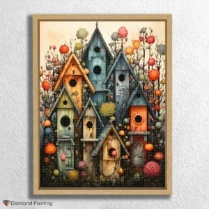 Colorful Houses in Spring