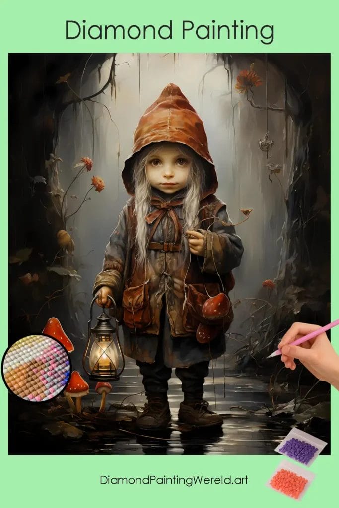 Kabouter Valentijnsdag 1 Diamond Painting Wereld Gnome Valentines