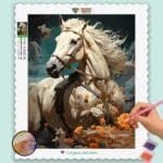 Heroic_Horses_511841_base-diamond-painting-paintingscart Lucky White Horse