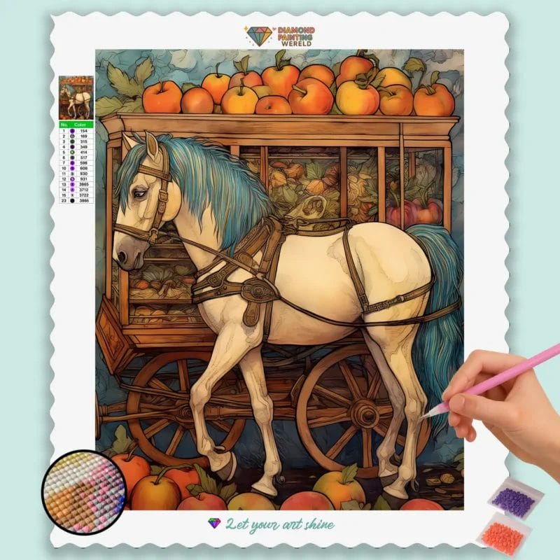 Horses Diamond Painting Paint by Numbers 351965 base diamond painting paintingscart DIY diamond Painting Wereld