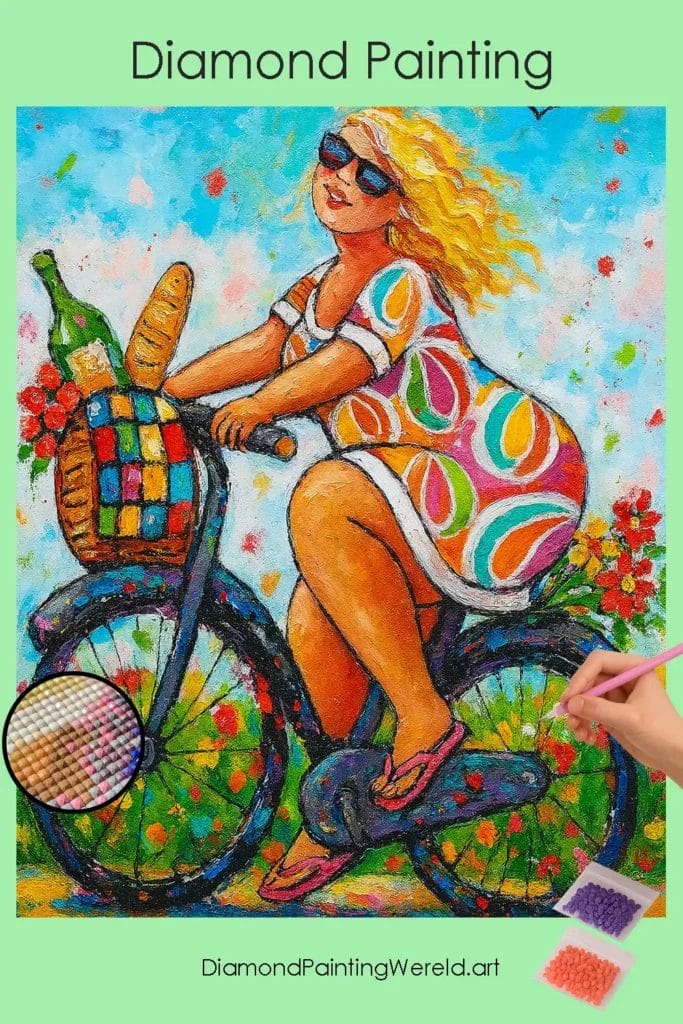 Vrolijke Rit door Bruisende Straten 1 Diamond Painting Wereld Joyful_Ride_Through_Vibrant_Streets