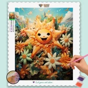 Happy Starfish in the Sea